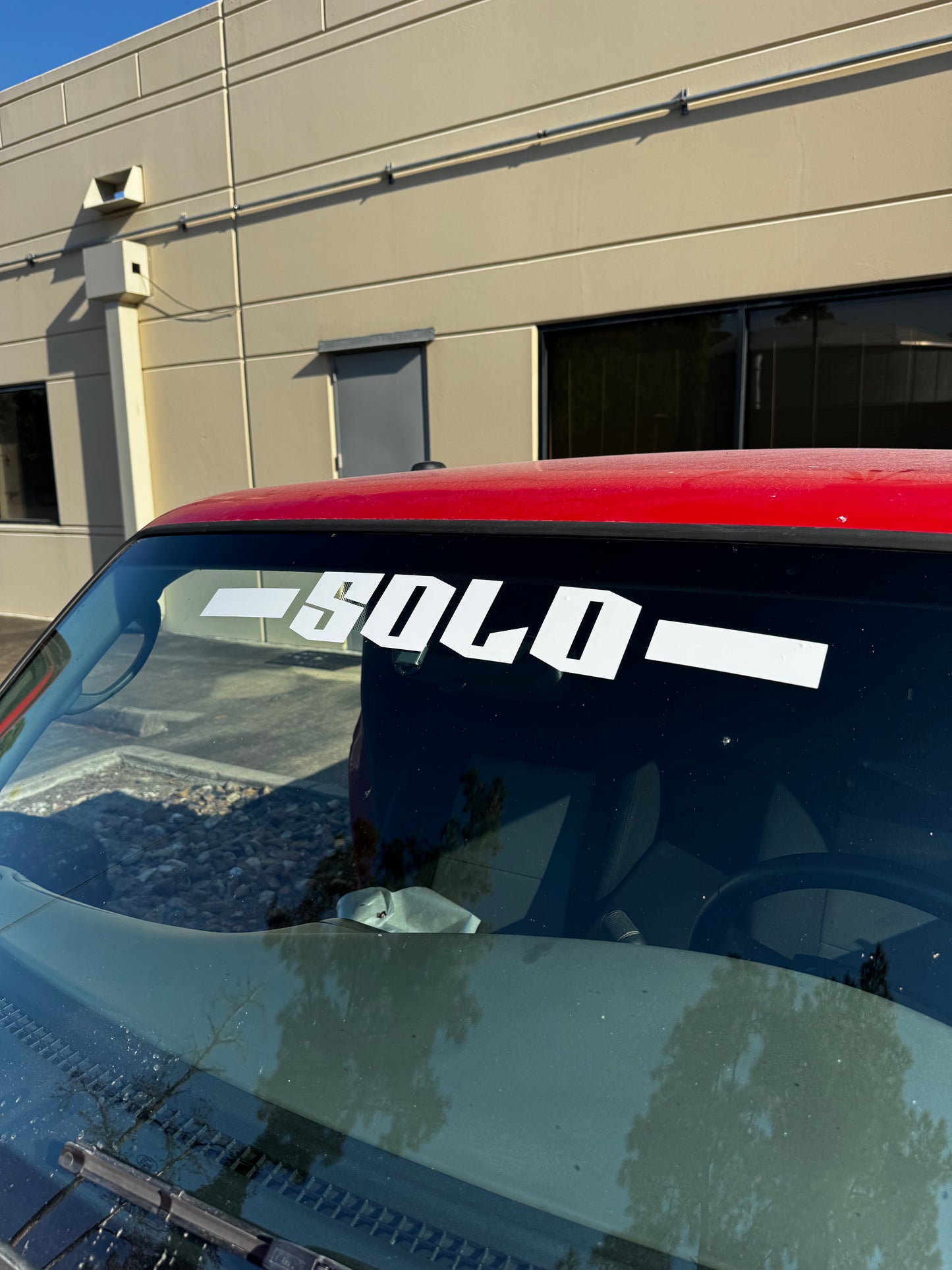 Simple Solo Banner Decal