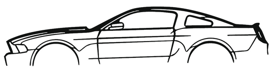 2012 Mustang GT Silhouette Car Sticker