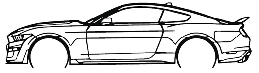 2021 Mustang GT500 Silhouette Car Sticker