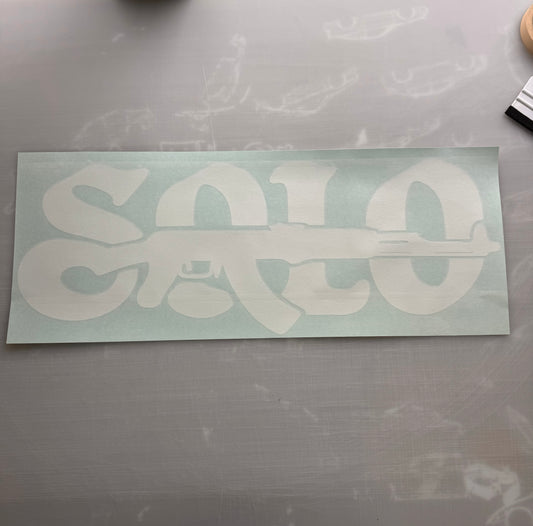 SOLO AK Car Banner / Decal
