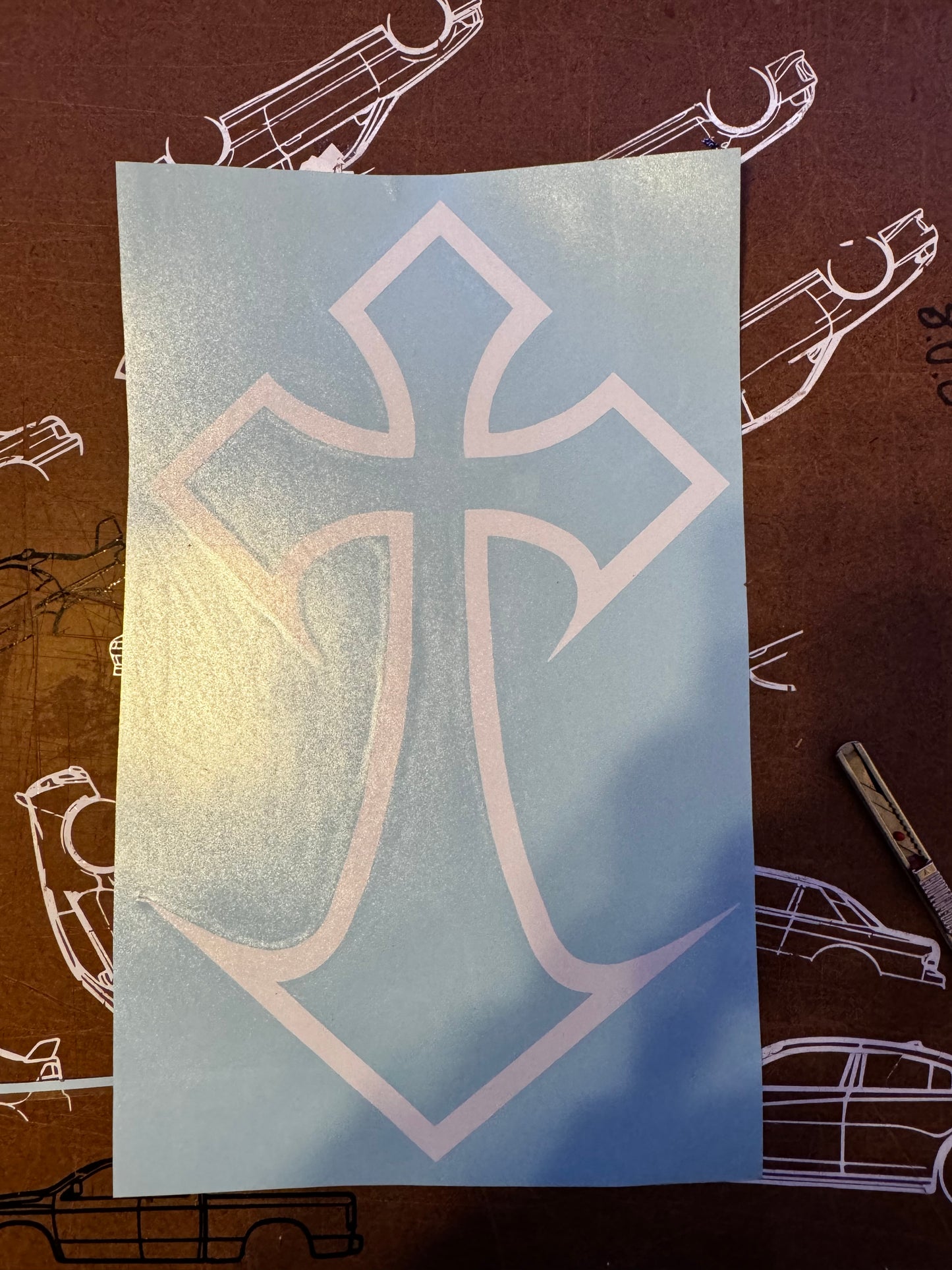 Cross Decal