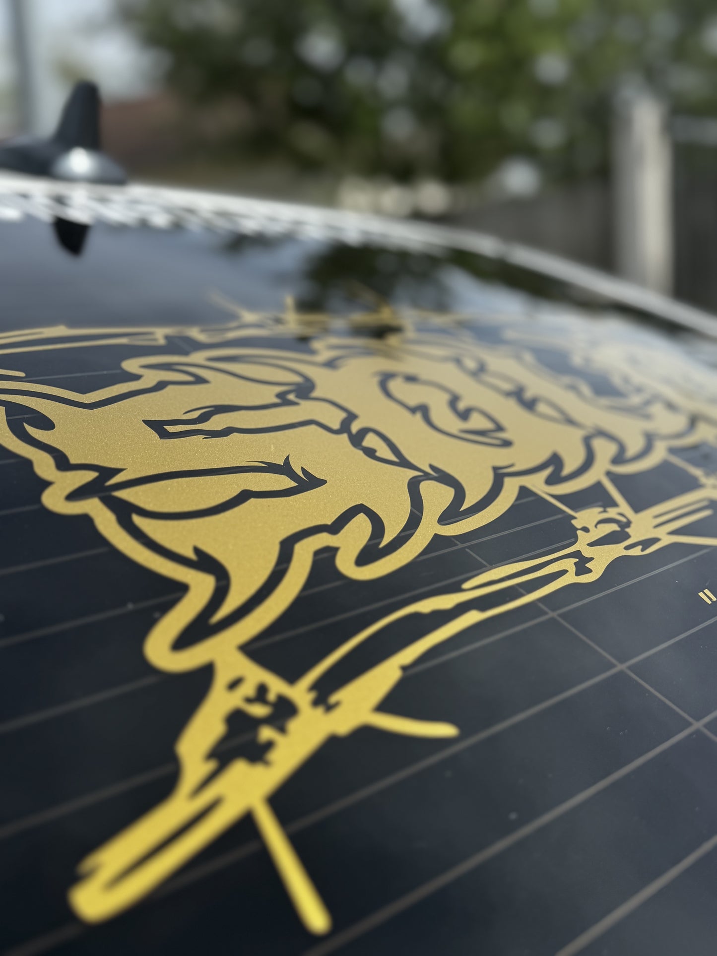 Barbed Wire Solo Car Banner / Decal