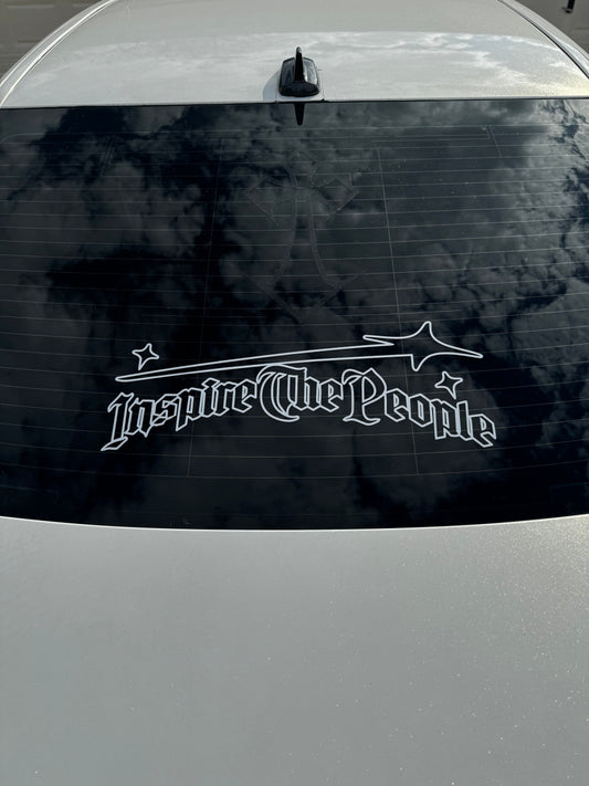 Inspire The People Car Banner Sticker