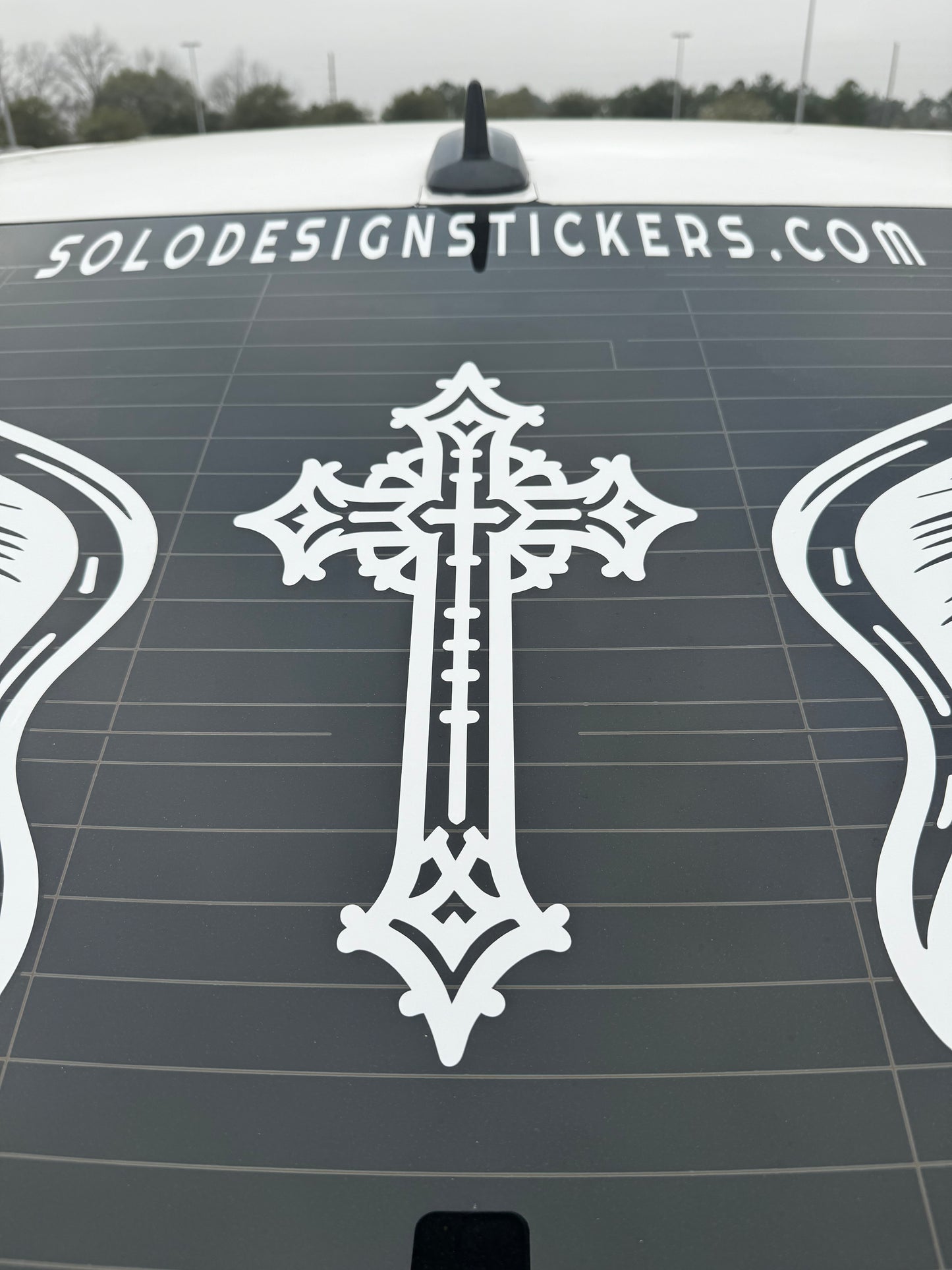 Gothic Cross Decal V2