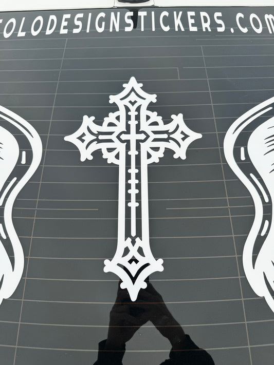 Gothic Cross Decal V2