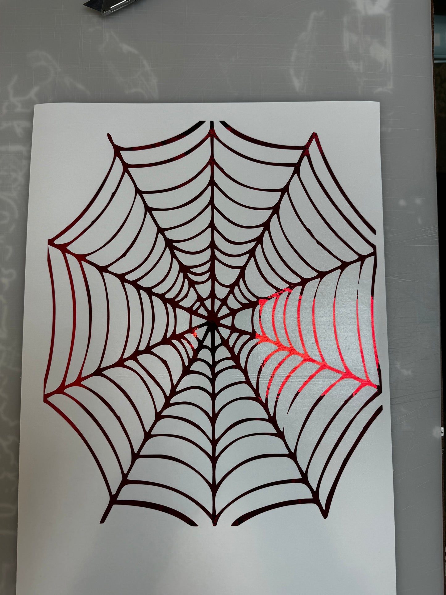 Side Window Spider Web Decals