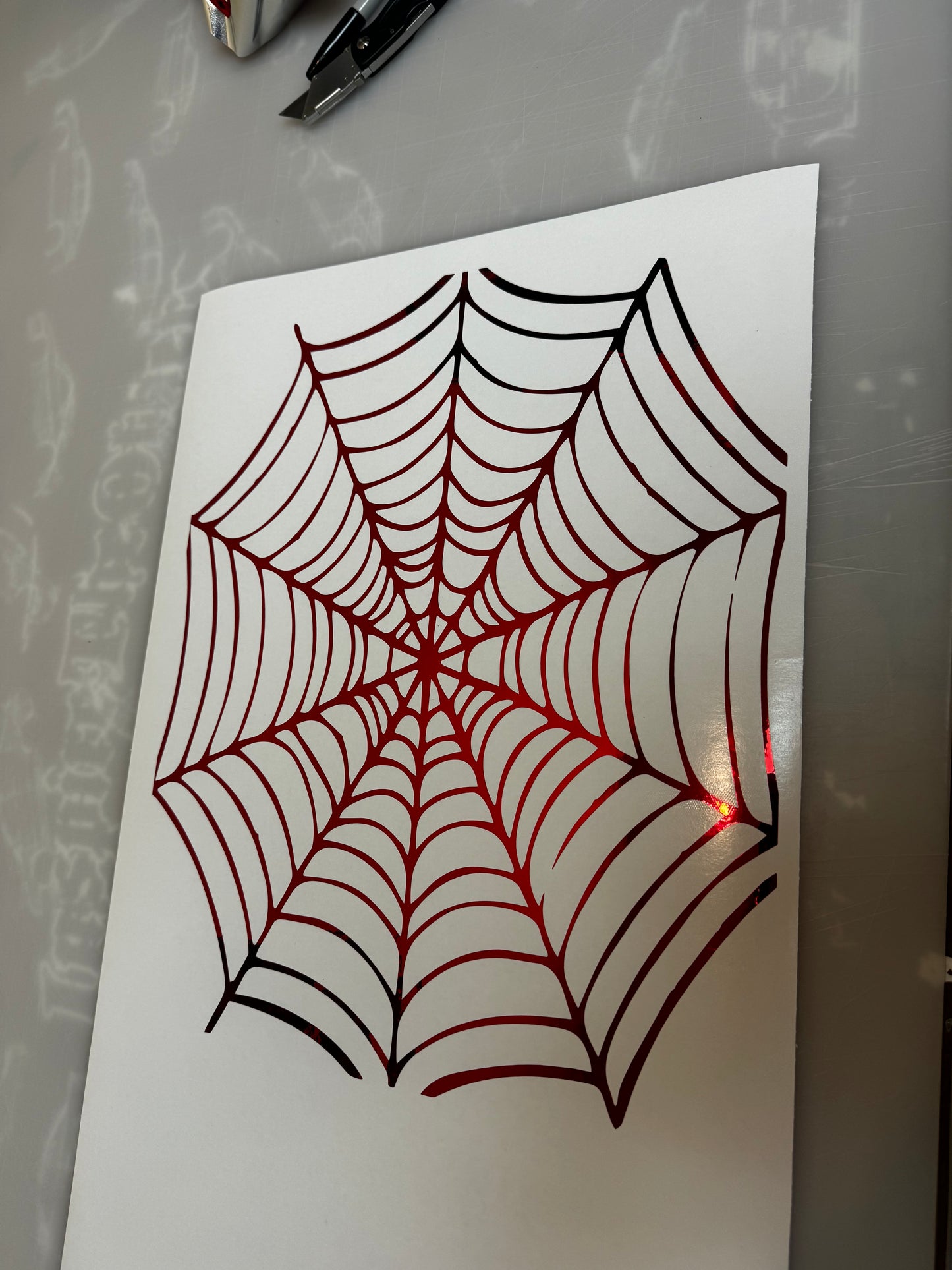 Side Window Spider Web Decals