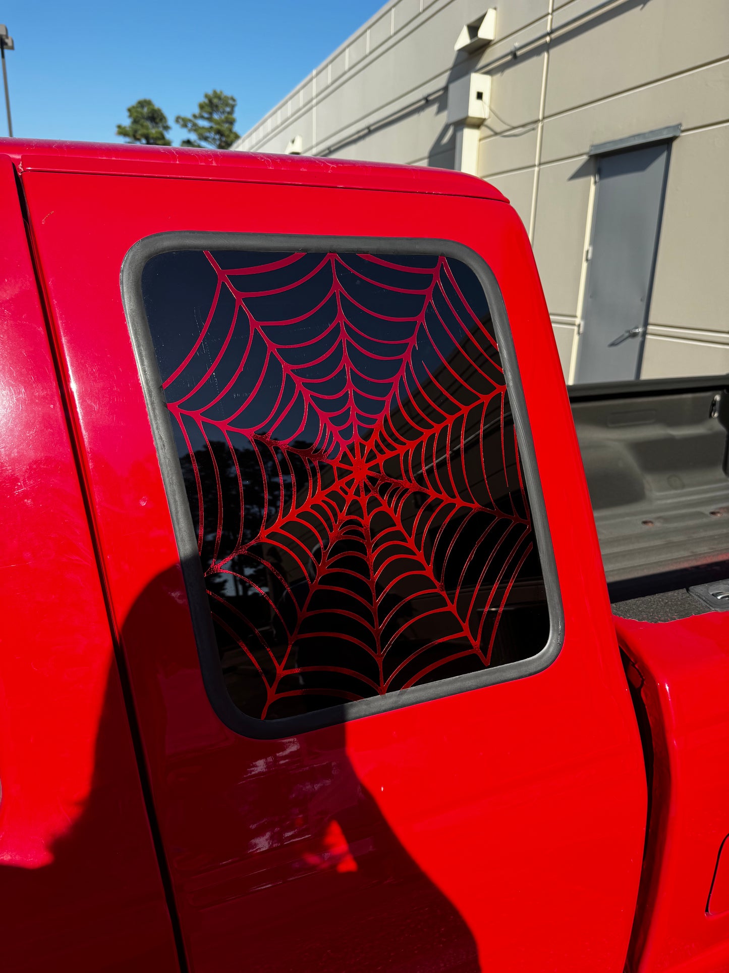 Side Window Spider Web Decals