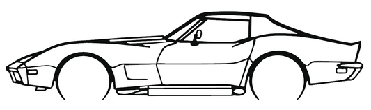 Corvette C3 Silhouette Car Sticker