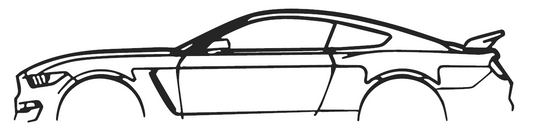 Mustang GT350 Silhouette Car Sticker