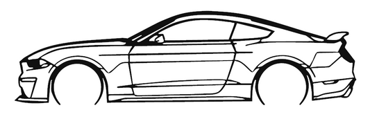 Mustang GT S550 Silhouette Car Sticker